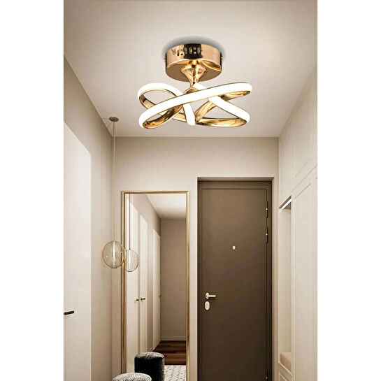 Luna Lighting Vino Riserva Model Gold Kaplama Metal Led Plafonyer Avize