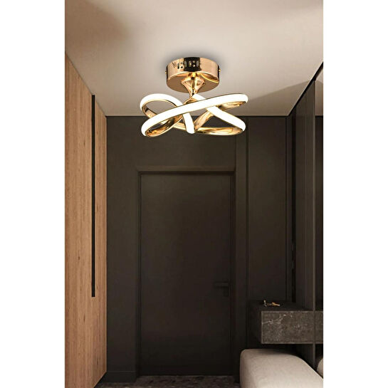 Luna Lighting Vino Riserva Model Gold Kaplama Metal Led Plafonyer Avize
