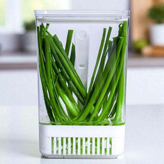 Vienev Süzgeçli Yeşillik Saklama Kabı 2,9 Litre