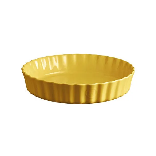 Emile Henry Tart-börek-flan Kabı Yuvarlak 28 Cm Mat Sarı/provence Yellow