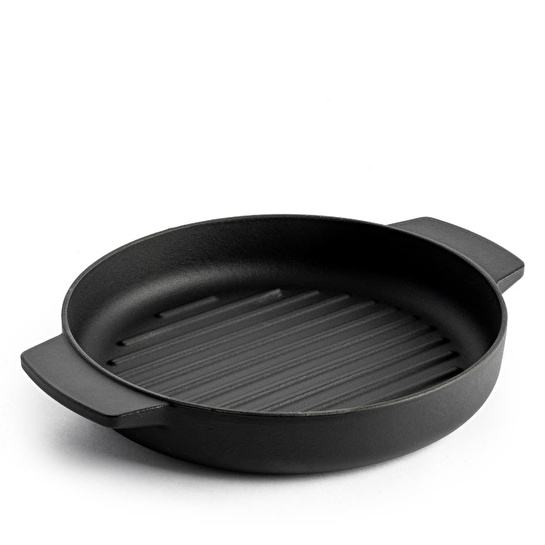 Kitchenaid Yuvarlak Çift Kulplu Izgara Tavası 26 Cm Paslanmaz Çelik
