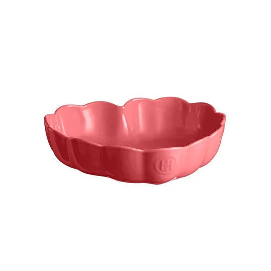 Emile Henry Madeleine Fırın Kabı Kalp 26,5 Cm Ruj Pembesi