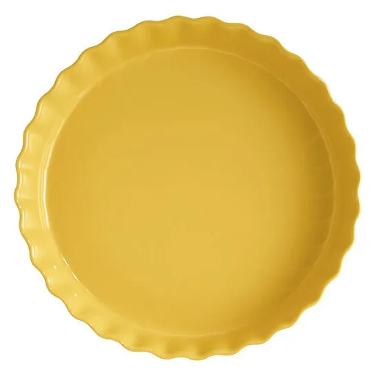 Emile Henry Tart-börek-fırın Kabı Yuvarlak 32 Cm Mat Sarı/provence Yellow
