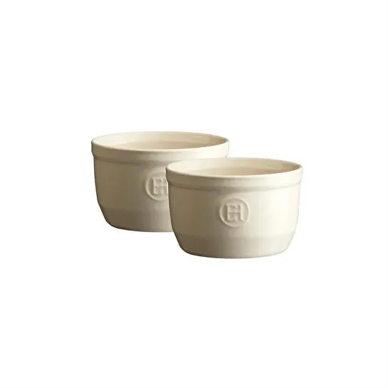 Emile Henry Fırın Kabı Ramekin 2 Li Set No.10 Ekru/clay