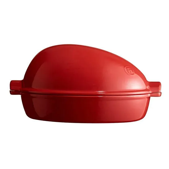 Emile Henry Fırın Kabı Yuvarlak Et/tavuk/hindi Pişime 4,5 L Kırmızı/burgundy