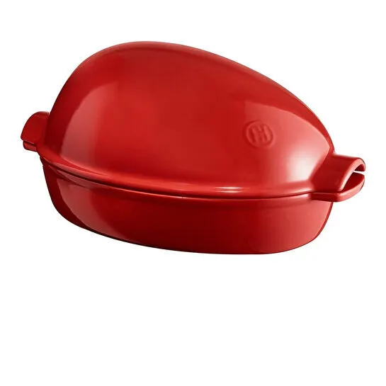 Emile Henry Fırın Kabı Yuvarlak Et/tavuk/hindi Pişime 4,5 L Kırmızı/burgundy