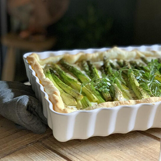 Emile Henry Tart-börek-fırın Kabı Dikdörtgen 33 X 24 Cm Ekru/clay