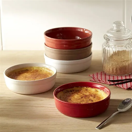 Emile Henry Fırın Kabı Yuvarlak Creme Brulee Kırmızı/burgundy