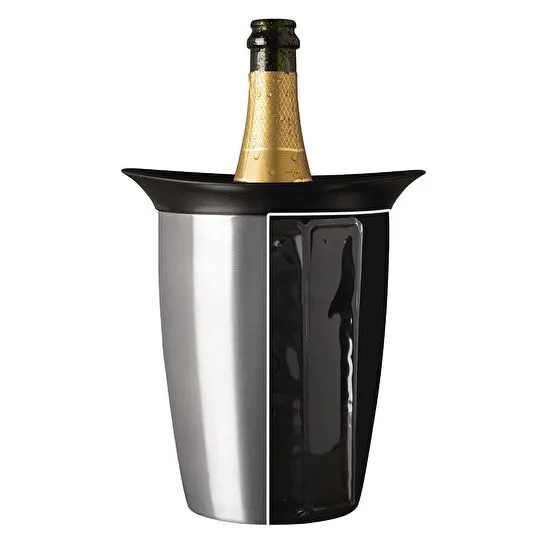 Vacu Vin Aktif Şampanya Soğutucu Zarif Paslanmaz Çelik Kutulu
