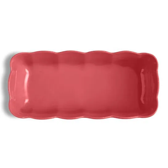 Emile Henry Madeleine Fırın Kabı Baton 29 Cm Ruj Pembesi