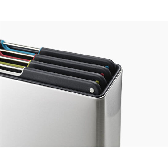 Joseph Joseph Folio Standlı Kesme Tahtası 4 Lü Çelik Gri