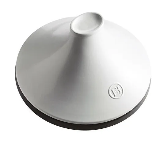 Emile Henry İnduksiyon Uyumlu Tajin 32 Cm 4 L Beyaz Kapaklı/slate