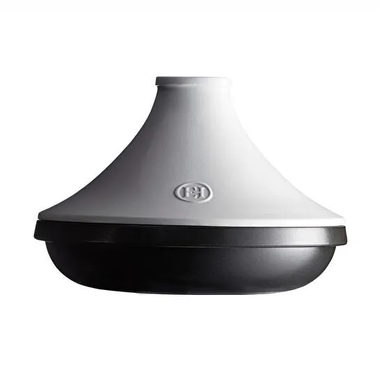 Emile Henry İnduksiyon Uyumlu Tajin 32 Cm 4 L Beyaz Kapaklı/slate