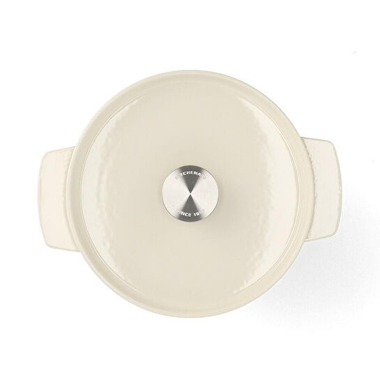 Kitchenaid Döküm Demir Tencere 22 Cm - 3.3 L Krem