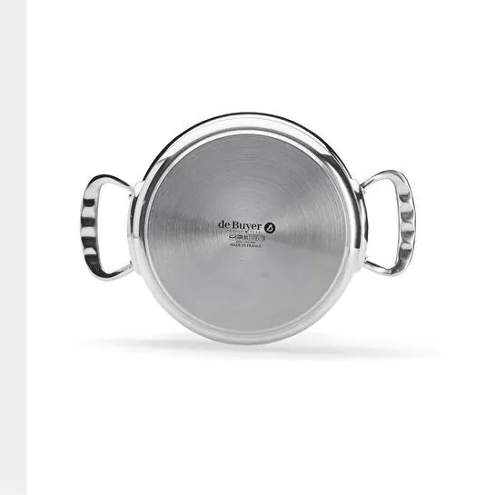 De Buyer Milady Cam Kapaklı Paslanmaz Çelik Tencere 20 Cm Paslanmaz Çelik