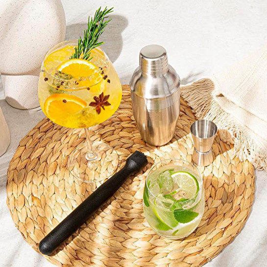 Vacu Vin Kokteyl Seti (3 Parça), Kutulu Paslanmaz Çelik