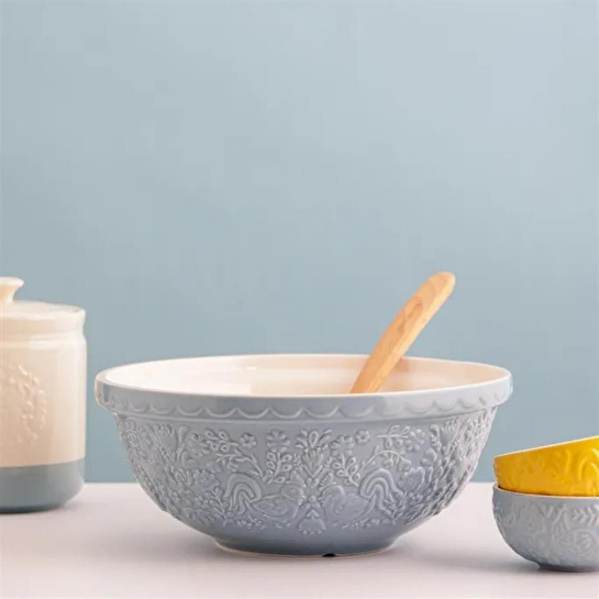 Mason Cash Home To Roost S18 Desenli Karıştırma Kabı Turkuaz