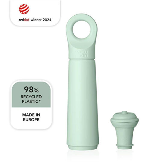 Vacu Vin Şarap Vakum Seti 1 Pompa 1 Şarap Tıpası - Kutulu Haki Yeşil