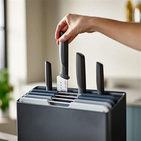 Joseph Joseph Folio Plus 8 Parça Bıçak Seti Koyu Gri