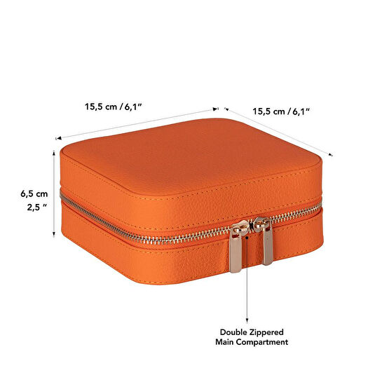 Bloominbag Amanda Sunset Amber Grande Hakiki Deri Takı Ve Mücevher Kutusu