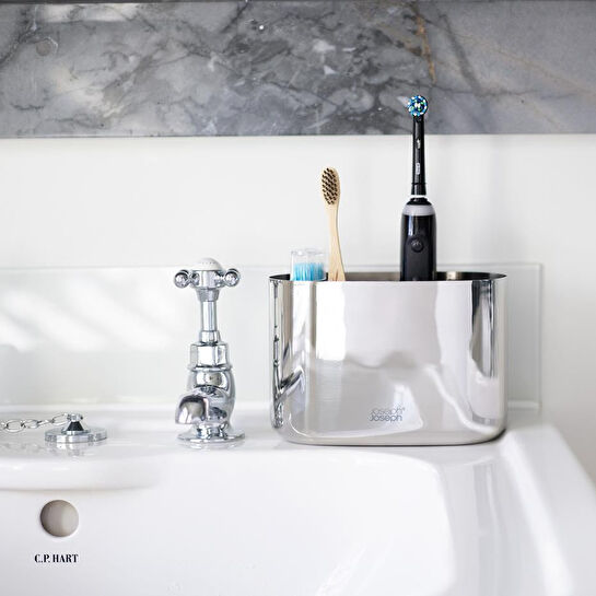 Joseph Joseph Easystore Luxe Büyük Diş Fırçalık Caddy Çelik