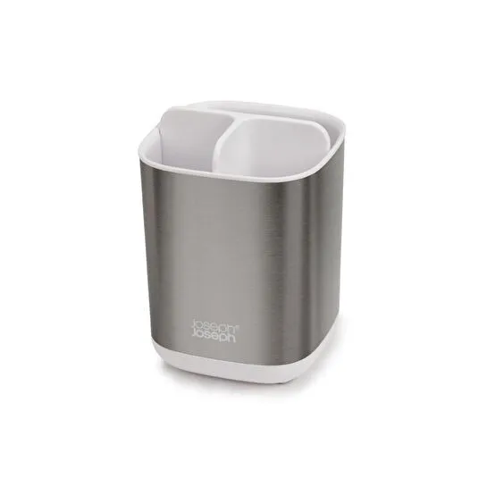 Joseph Joseph Easystore™ Steel Diş Fırçalık Beyaz/gri