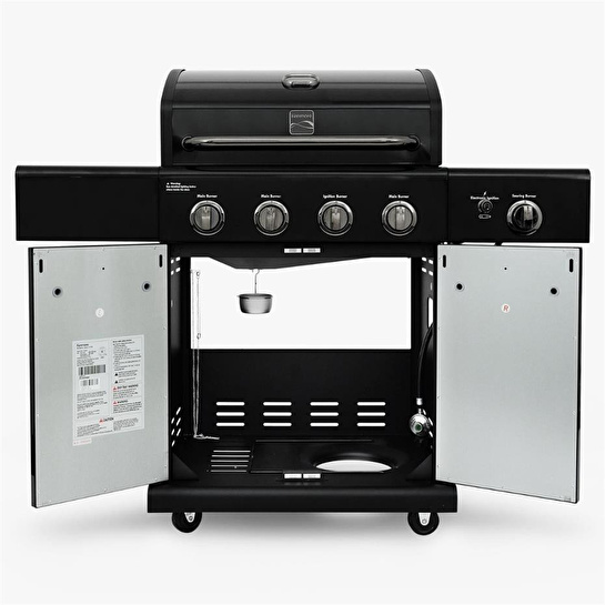 Kenmore Gazlı Barbekü 4 Ocaklı Siyah