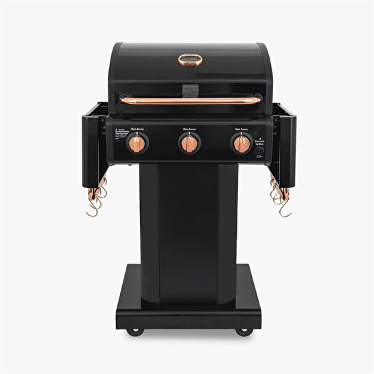 Kenmore Gazlı Barbekü 3 Ocaklı Siyah - Bakır