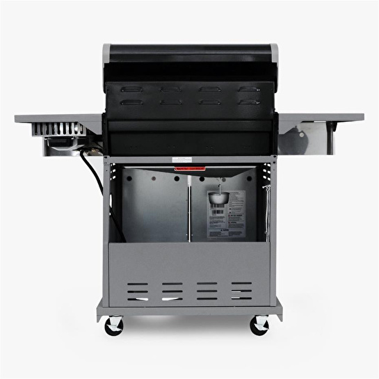 Kenmore Gazlı Barbekü 4 Ocaklı Siyah - Metal