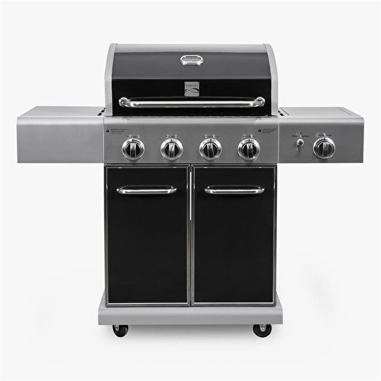 Kenmore Gazlı Barbekü 4 Ocaklı Siyah - Metal