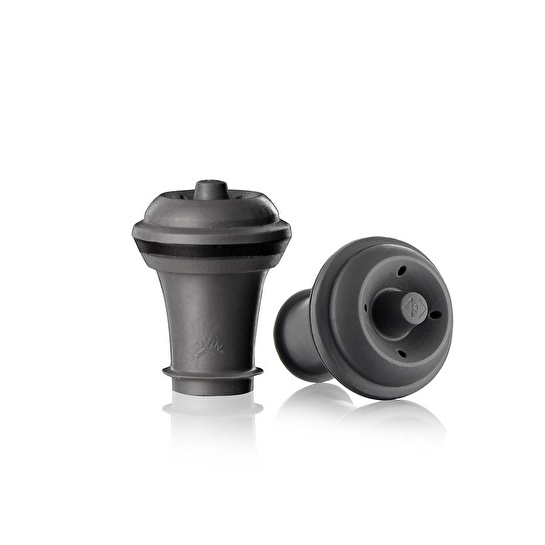 Vacu Vin Şarap Tıpası Gri 2 Parça Gri