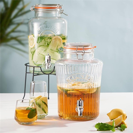 Kilner Klipsli Yuvarlak İçecek Sebili 5 Lt