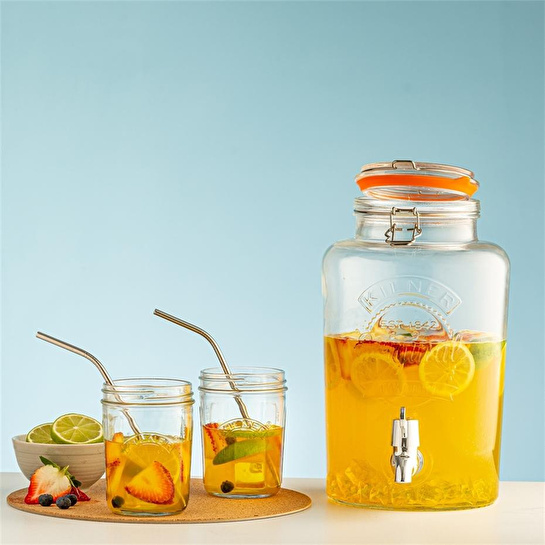 Kilner Klipsli Yuvarlak İçecek Sebili 5 Lt