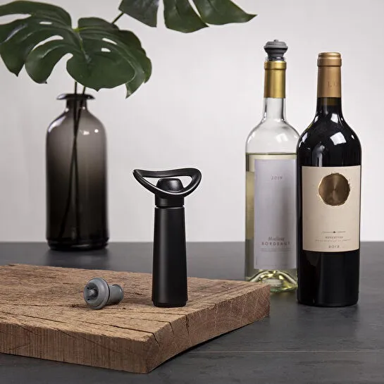 Vacu Vin Şarap Koruyucu Concerto Siyah 1 Pompa 1 Tıpa - Kutulu Siyah