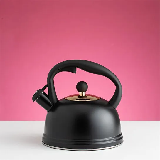 Typhoon Otto Serisi Islık Mekanizmalı Su Isıtıcısı - Siyah