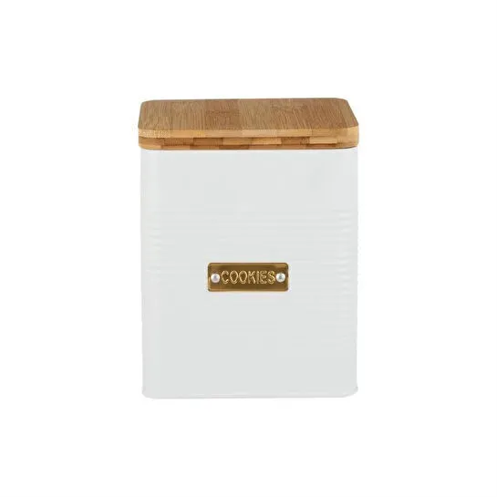 Typhoon Otto Square Serisi Kurabiye Saklama Kabı Beyaz