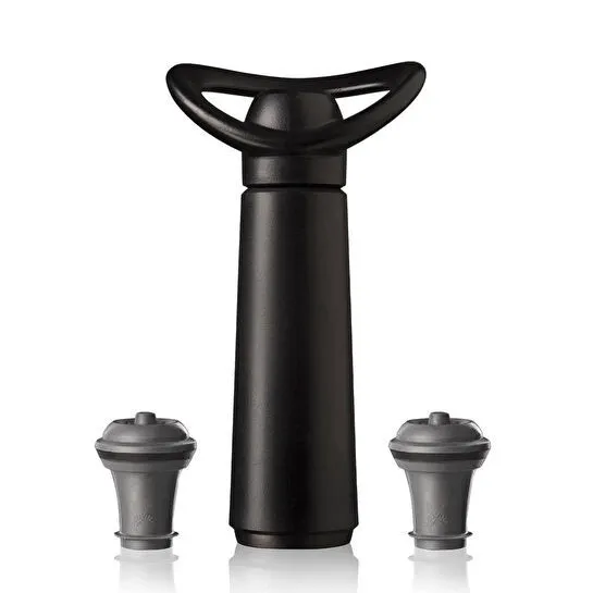 Vacu Vin Şarap Koruyucu Concerto Siyah 1 Pompa 2 Tıpa - Kutulu Siyah