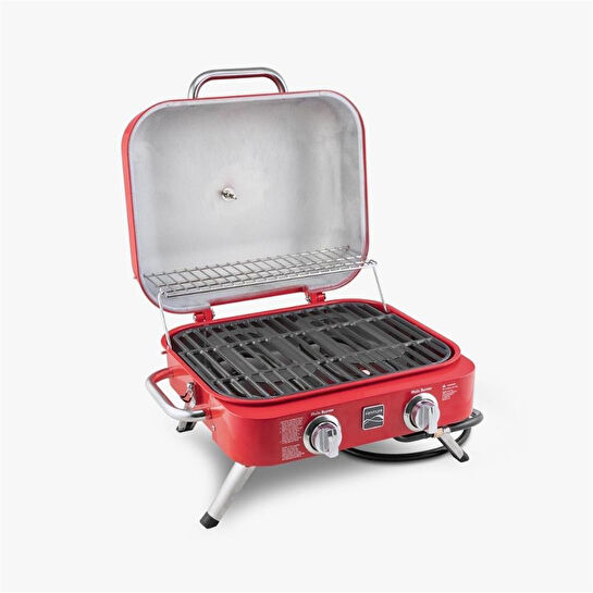 Kenmore Masa Üstü Gazlı Barbekü Kırmızı