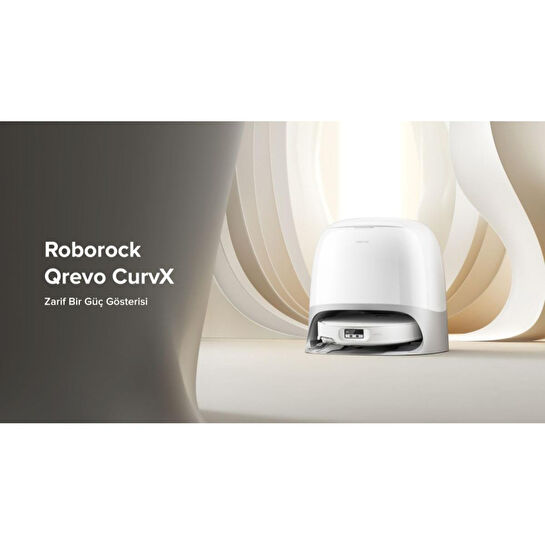 Roborock Qrevo Curvx Akılı Robot Süpürge Beyaz