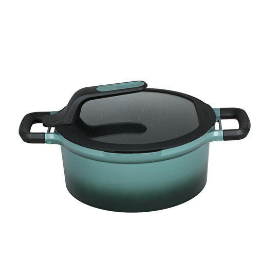 Berghoff Gem Stay Cool Derin Tencere Forest 24 Cm