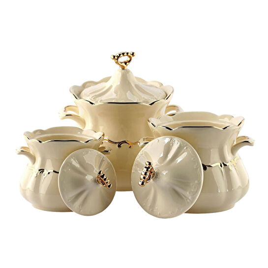 Lucky Art Palace 3lu Bone Serisi Kavanoz Seti