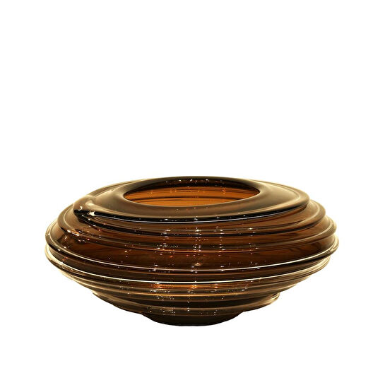 Lucky Art Cam Halkalı Vazo 32x32x14cm