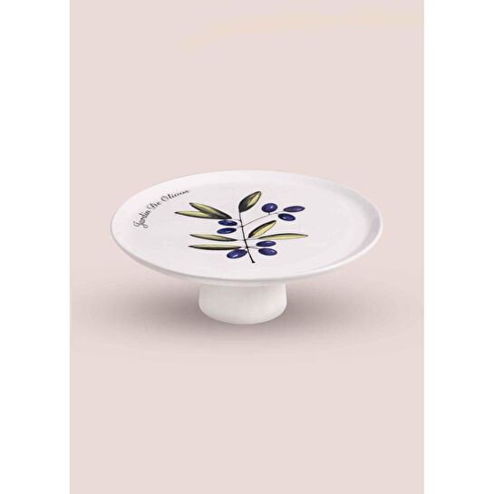 The Mia Olivos Ayaklı Servis Tabağı 10x30 Cm