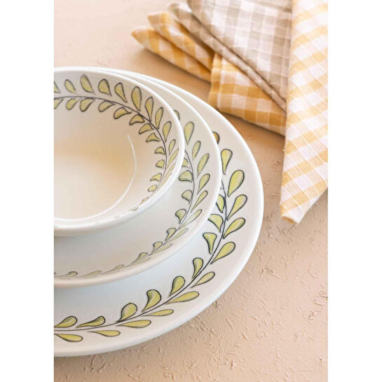 The Mia Olivos Servis Tabağı 6lı Set 26 Cm Ovs0004