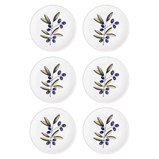 The Mia Olivos Servis Tabağı 6lı Set 26 Cm Ovs0003