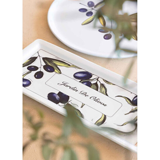 The Mia Olivos Dikdörtgen Servis 35x16 Cm