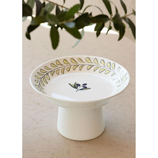 The Mia Olivos Ayaklı Servis Tabağı 20 Cm