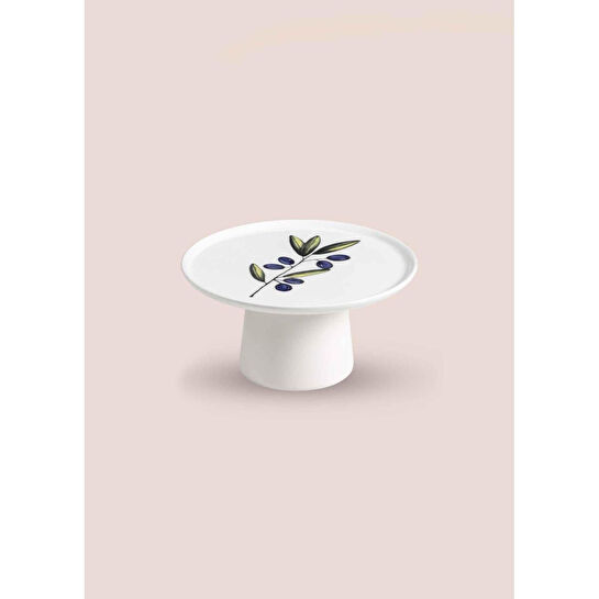 The Mia Olivos Ayaklı Servis Tabağı 10x19 Cm