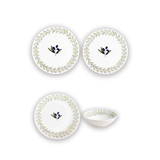 The Mia Olivos 6 Kişilik Yemek Takımı 24 Parça Set 2