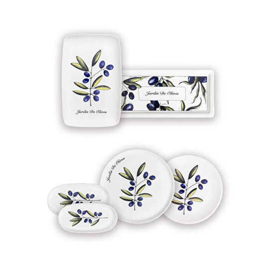 The Mia Olivos Kahvaltı Takımı 6 Kişilik 15 Parça Set 1